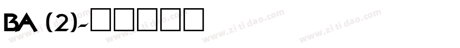 BA (2)字体转换
